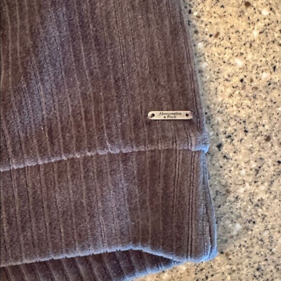 ABERCROMBIE & FITCH Ribbed Velour Hoodie - Picture 3 of 9